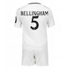 Real Madrid Jude Bellingham #5 Heimtrikotsatz Kinder 2024-25 Kurzarm (+ Kurze Hosen)
